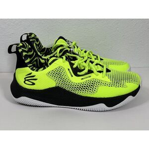 Under Armour Curry HOVR Splash 3 'Lime Black' Basketball Shoe 3026891-300 SZ 9.5